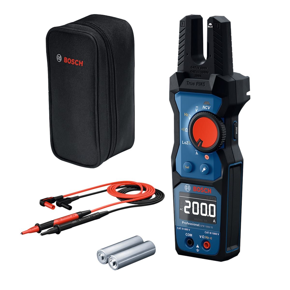 Bosch - Pinza amperimétrica de horquilla 1000v bosch gfm 1000-15