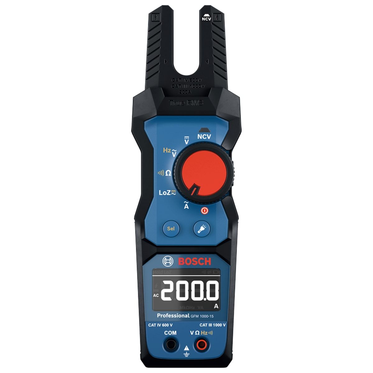 Bosch - Pinza amperimétrica de horquilla 1000v bosch gfm 1000-15