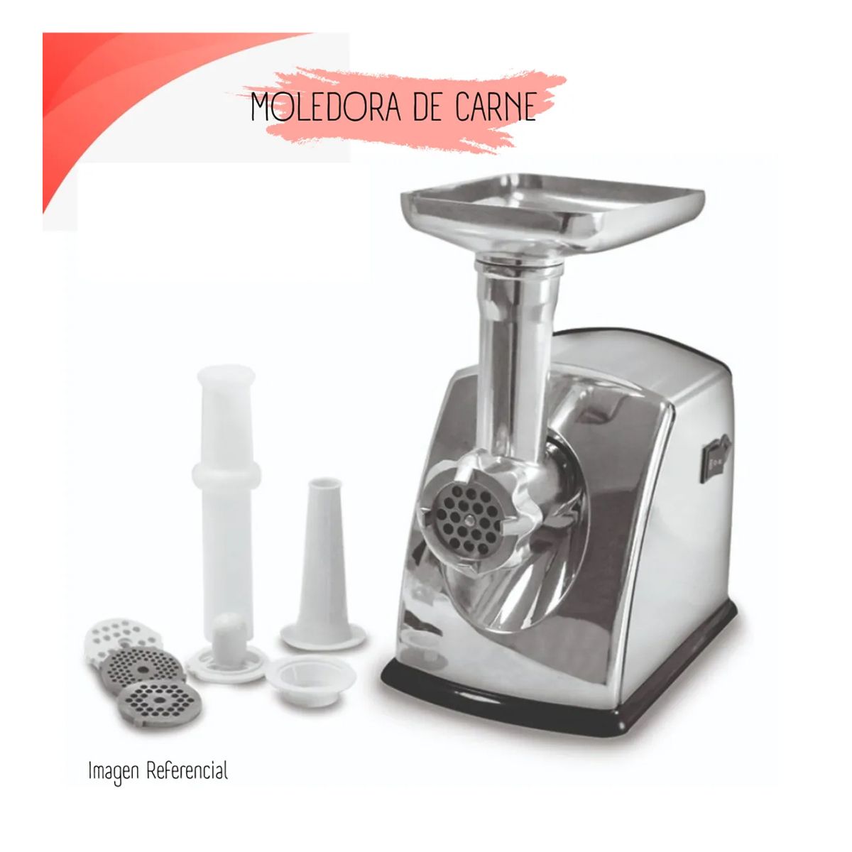 FINEZZA - Moledor de Carne Finezza Eléctrica FZ-102MC Potencia 1800 Watts