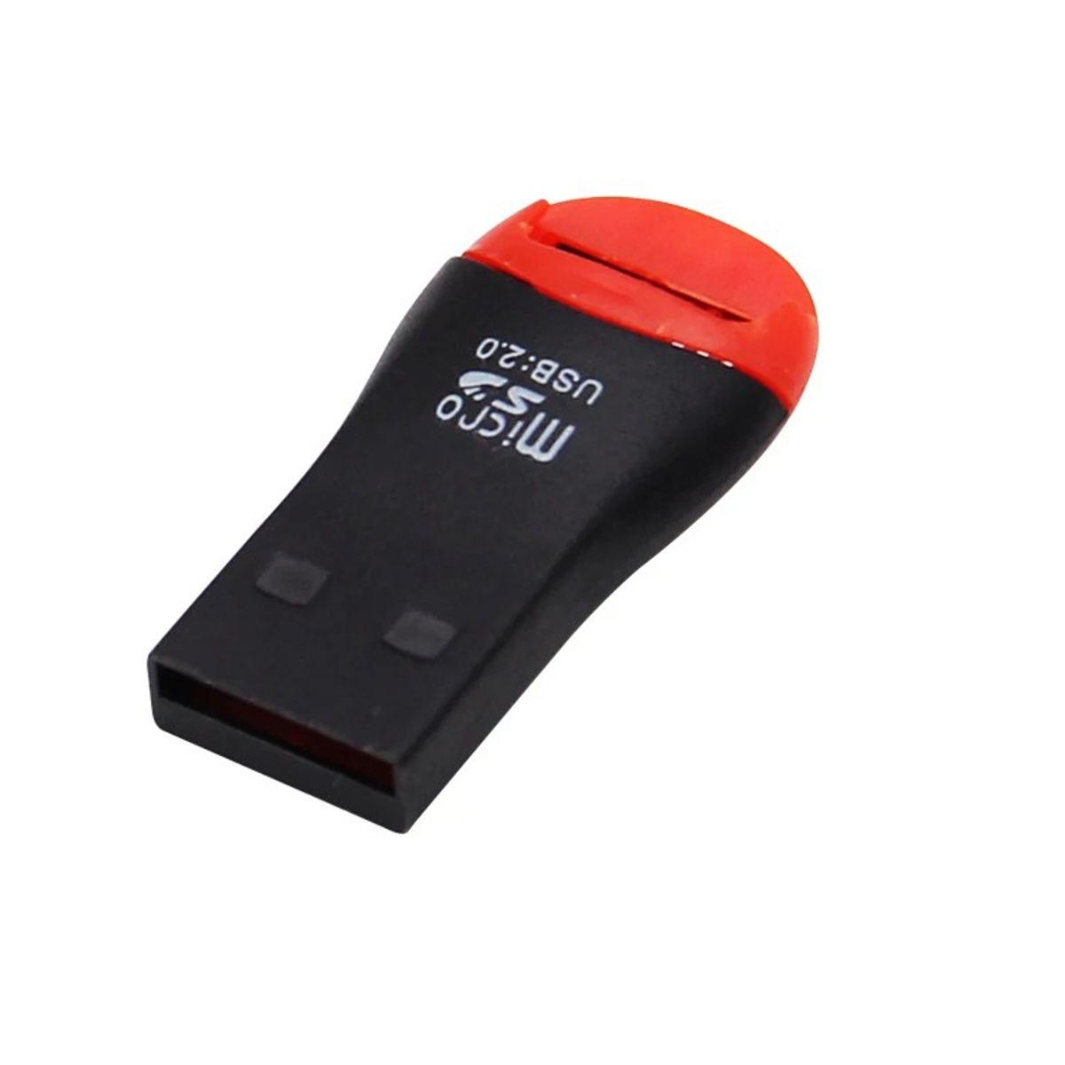 GENERICO - Lector De Memoria Micro SD Giratorio Interfaz USB Color Negro