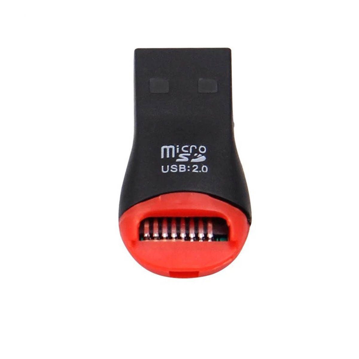 GENERICO - Lector De Memoria Micro SD Giratorio Interfaz USB Color Negro