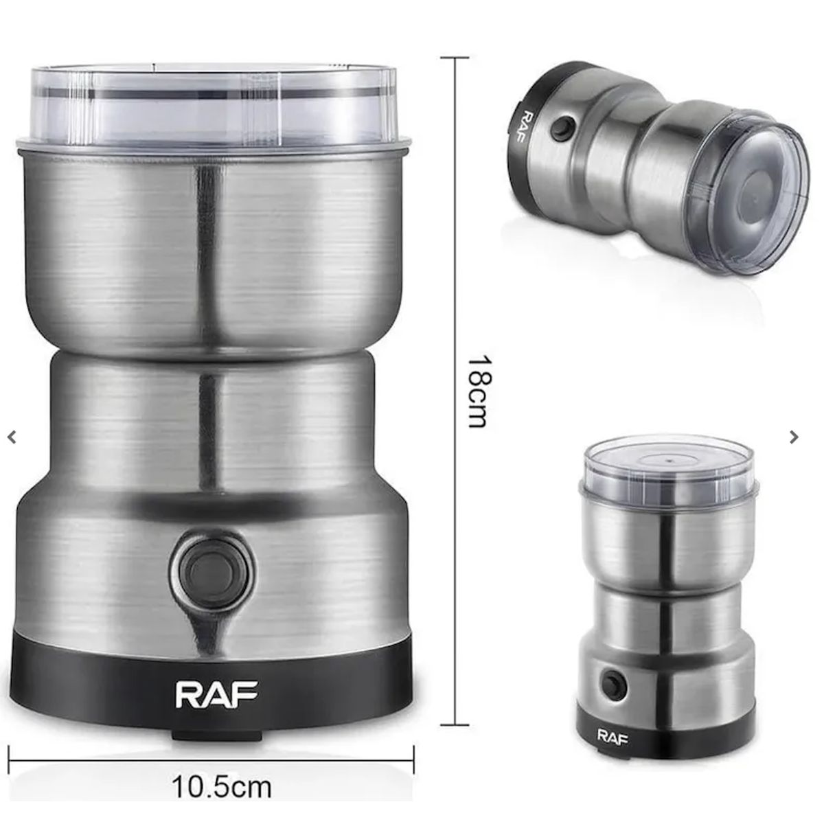 GENERICO - MOLEDOR DE CAFÉ ELECTRICO 300W CAPACIDAD 350ML CUCHILLA DE ACERO INOXIDABLE