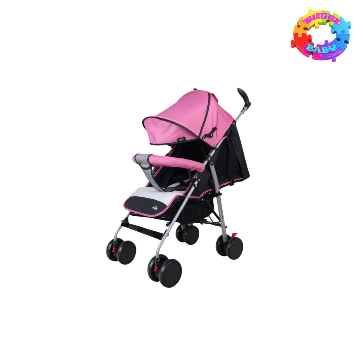 HI BABY - COCHE BASTON RECLINABLE "VENECIA" EZ - 705 - ROSADO