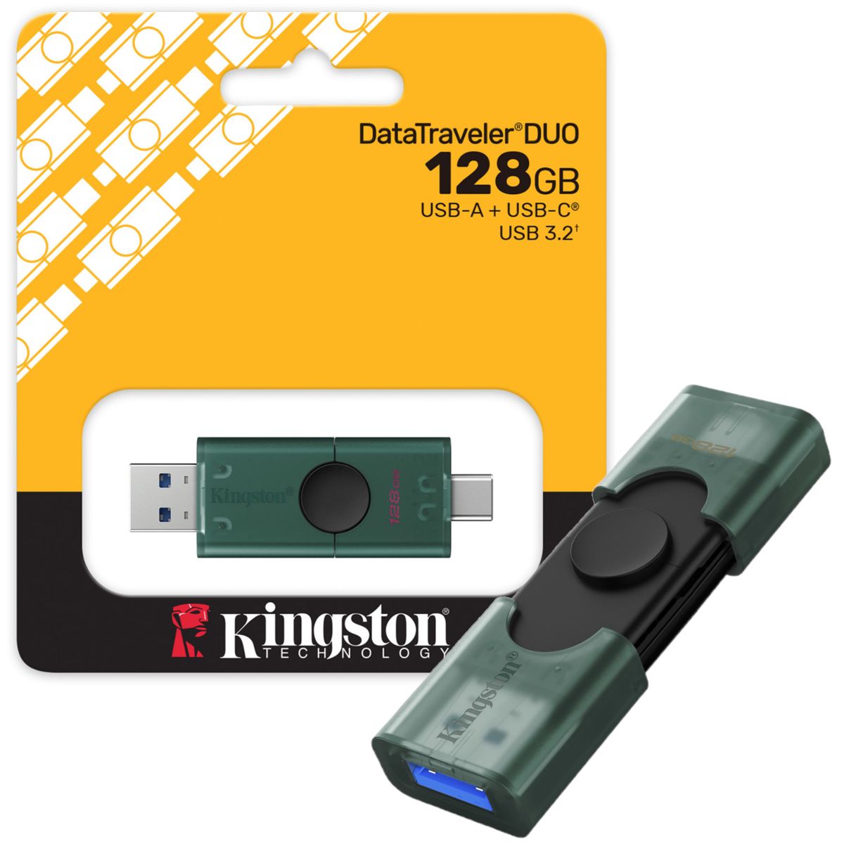 KINGSTON - Memoria Usb Kingston 128gb Datatraveler Duo