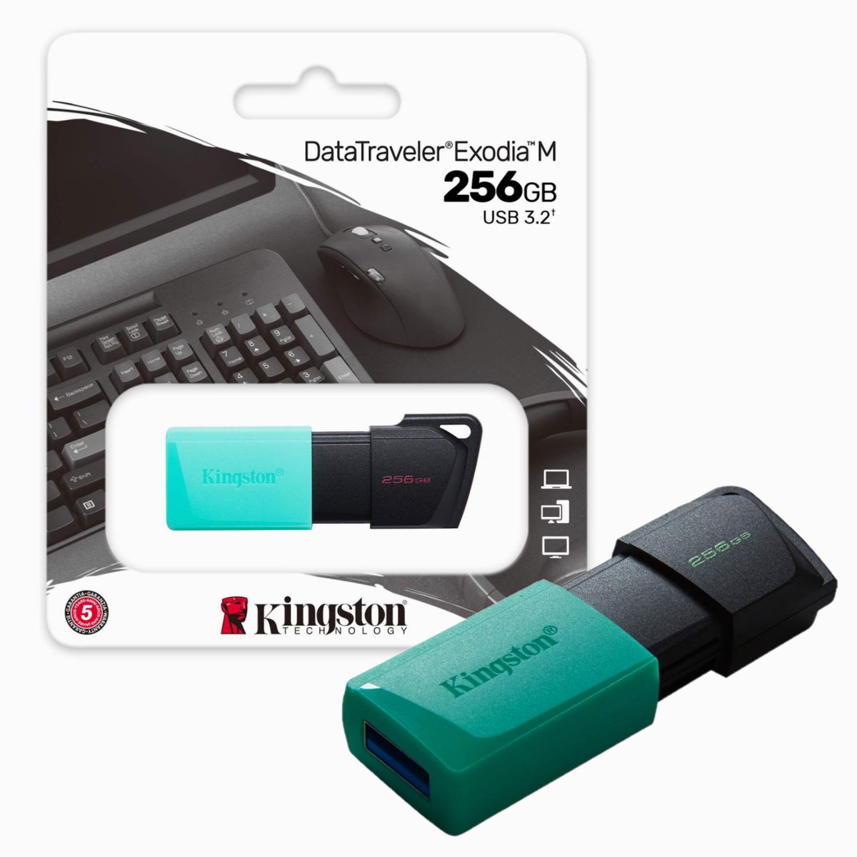KINGSTON - Memoria Usb Kingston 256Gb Retractil