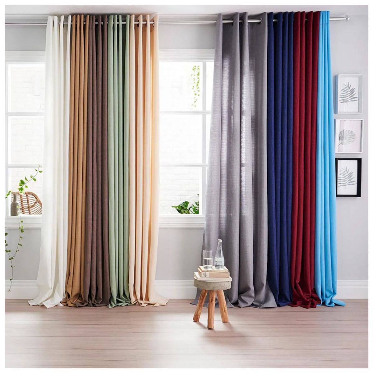 INSPIRA MARKET - Cortinas para Sala Oficina Habitación Cuarto 140 x 260