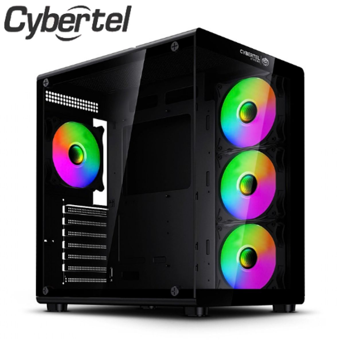CYBERTEL - case gamer xtreme cbx c5021 4fan rgb Black ATX