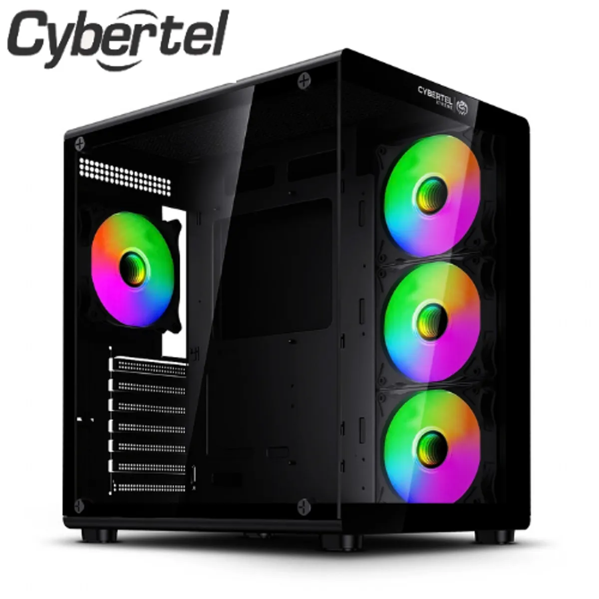 CYBERTEL - case gamer xtreme cbx c5021 4fan rgb Black ATX
