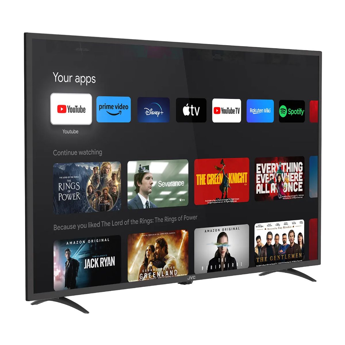 JVC - Televisor Smart TV JVC 43” FHD LED, Sistema Google TV - LT-43KM348