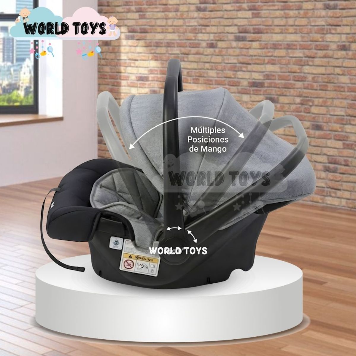 Baby - Portabebé de Lujo «REMI» Mango Regulable Gray