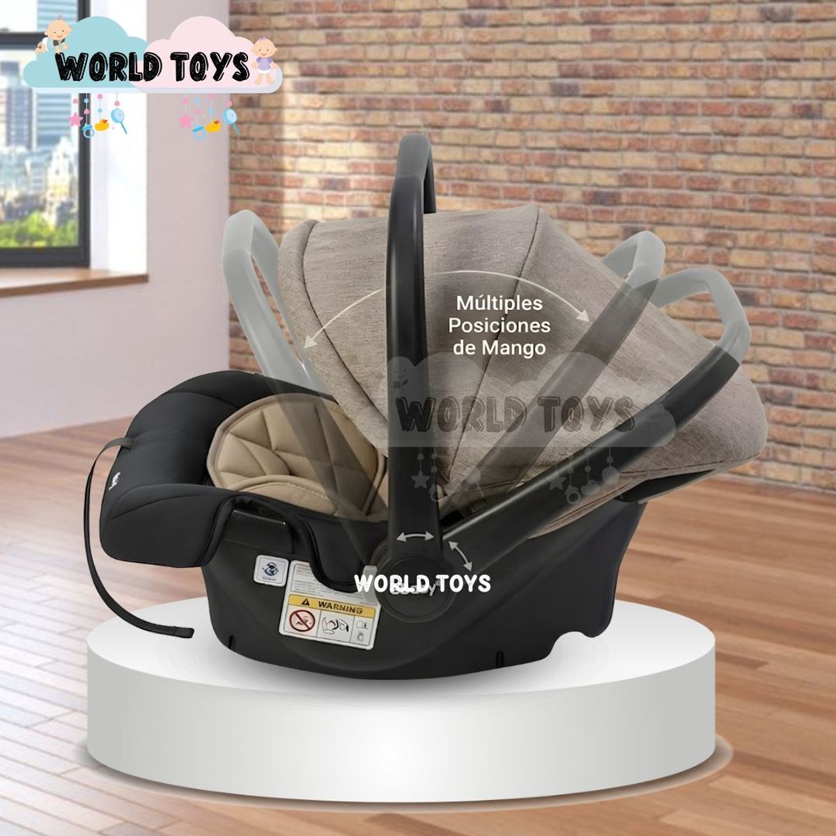 BABY - Portabebé de Lujo «REMI» Mango Regulable Beige