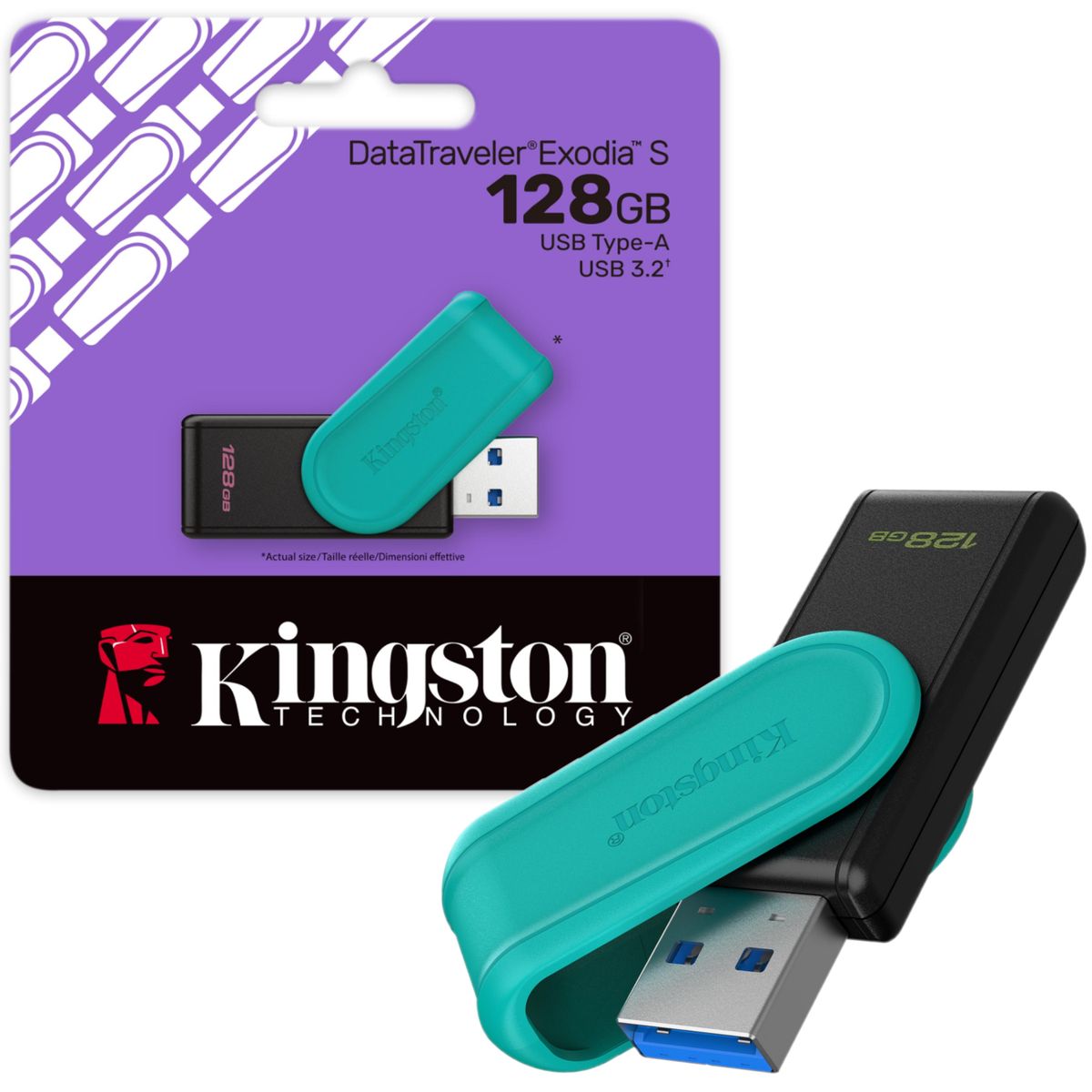 KINGSTON - Memoria Usb Kingston 128gb Exodia 3.2