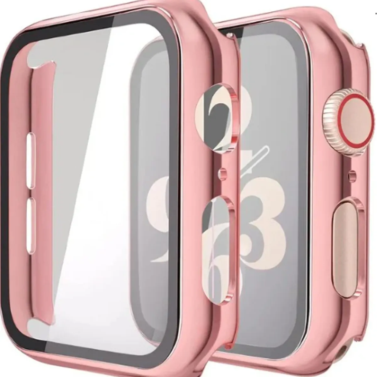 GENERICO - Bumpers para Apple Watch Platinado 45mm - ROSADO