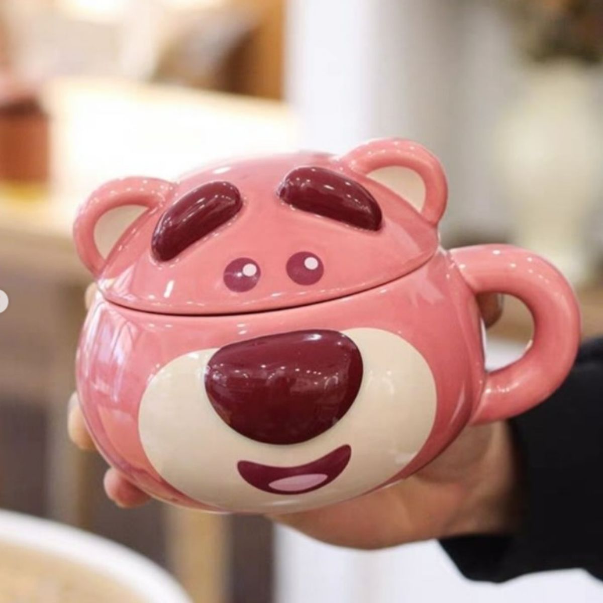 TAZA 3D LOTSO CON TAPA, marca GENERICO - Foto 2