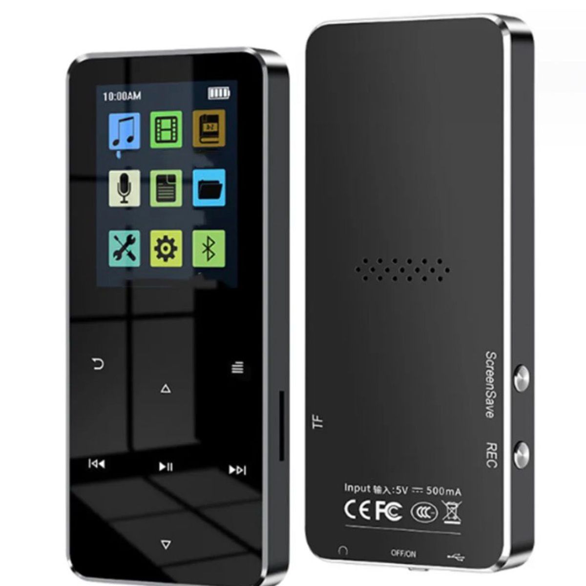 GENERICO - REPRODUCTOR MP3 BLUETOOTH 128 GB ZY001 LCD NEGRO