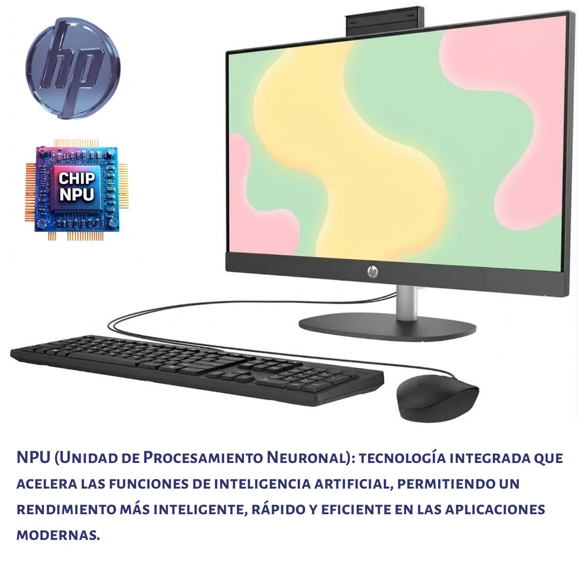 HP - HP ProOne 240 G10 AIO  FHD IPS  Intel Core Ultra 5-125U  16GB DDR5  SSD 512GB  Windows 11  Cámara 5MP