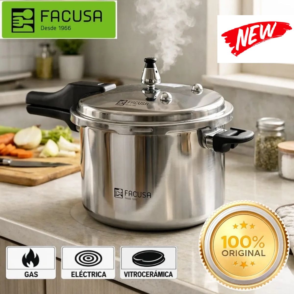 FACUSA - FACUSA -OLLA A PRESIÓN - 5 LITROS GARANTIA
