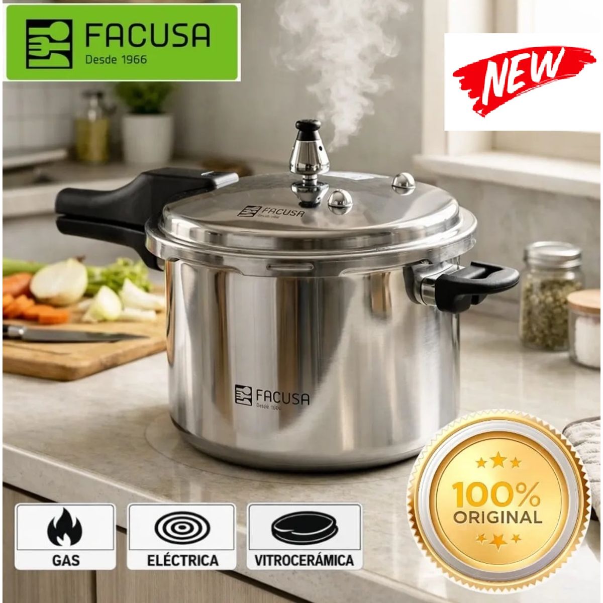 FACUSA - FACUSA -OLLA A PRESIÓN - 5 LITROS GARANTIA