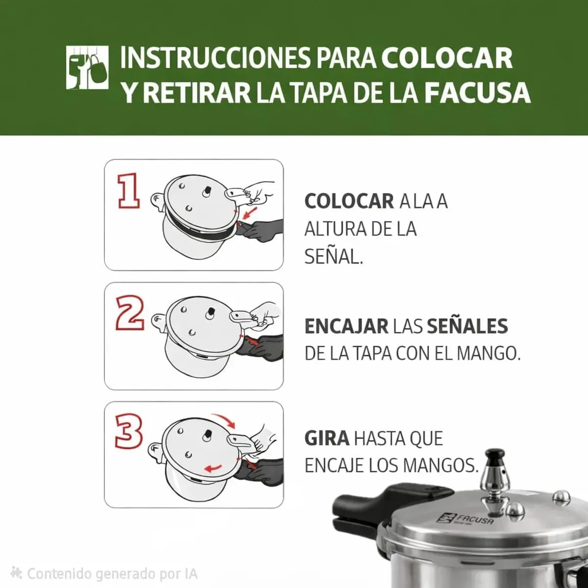 FACUSA - FACUSA -OLLA A PRESIÓN - 5 LITROS GARANTIA