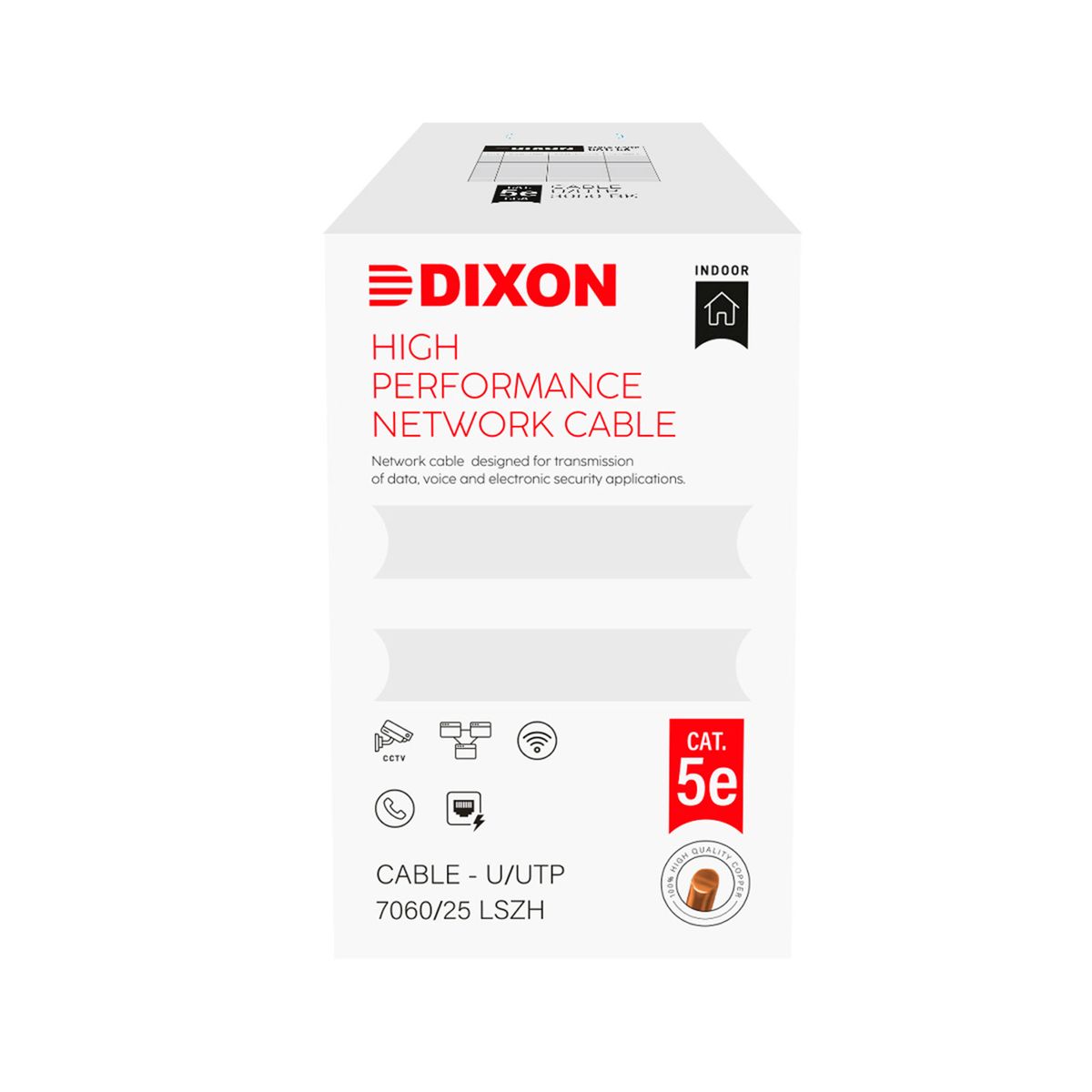DIXON - CABLE DE RED DIXON 7060 CAT.5E 305M 4PX25AWG GRIS P-N 7060-25 LSZH