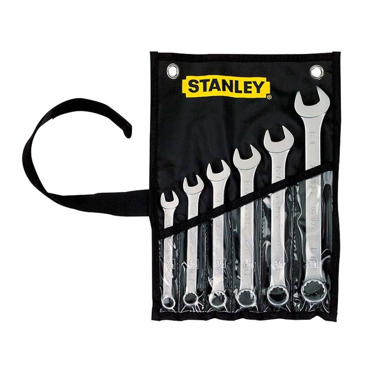 STANLEY - Juego de 6 Llaves Combinadas en Pulgadas COD 86-083 Stanley