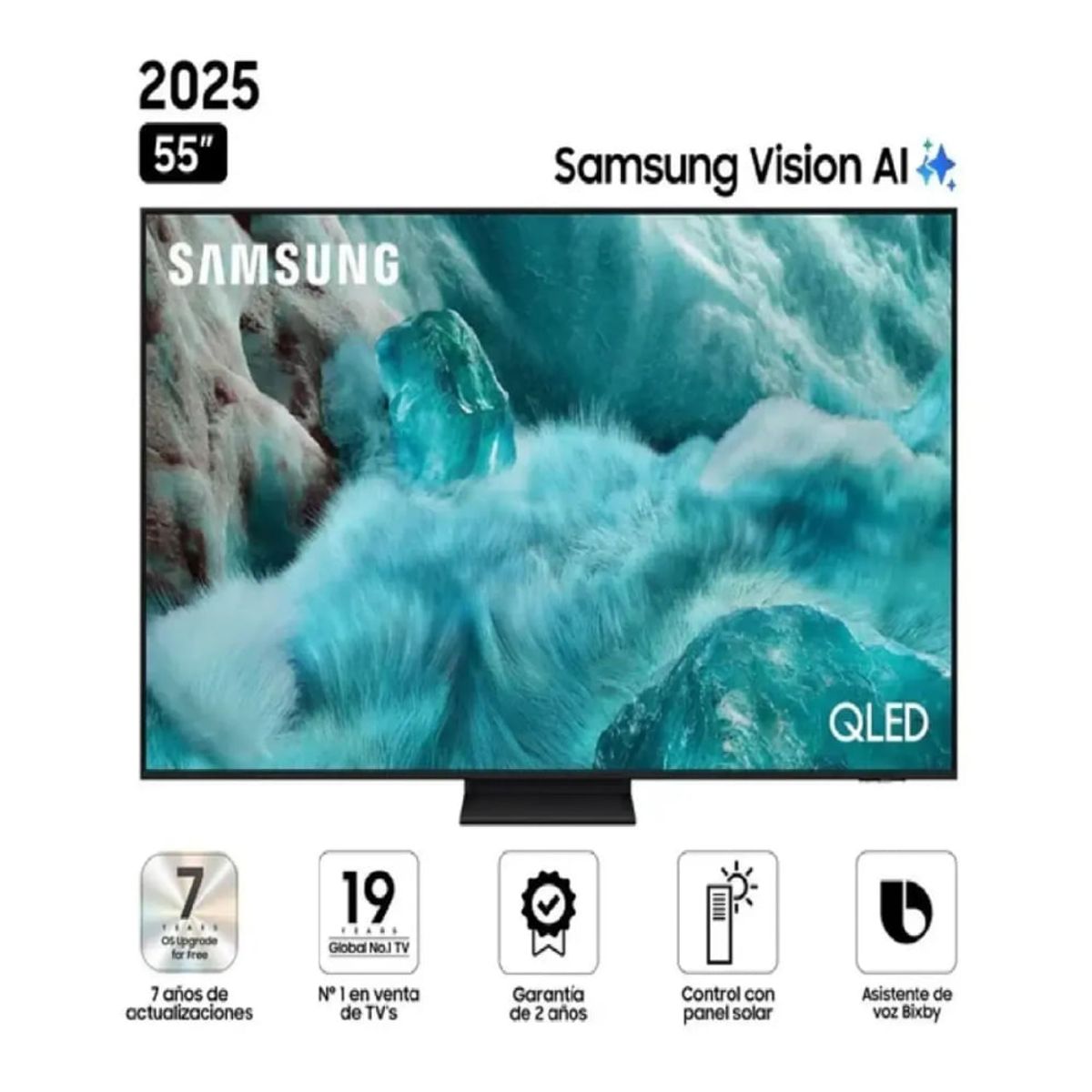 SAMSUNG - Televisor Samsung Smart TV 55 QLED 4K UHD QN55Q7FAAGXPE