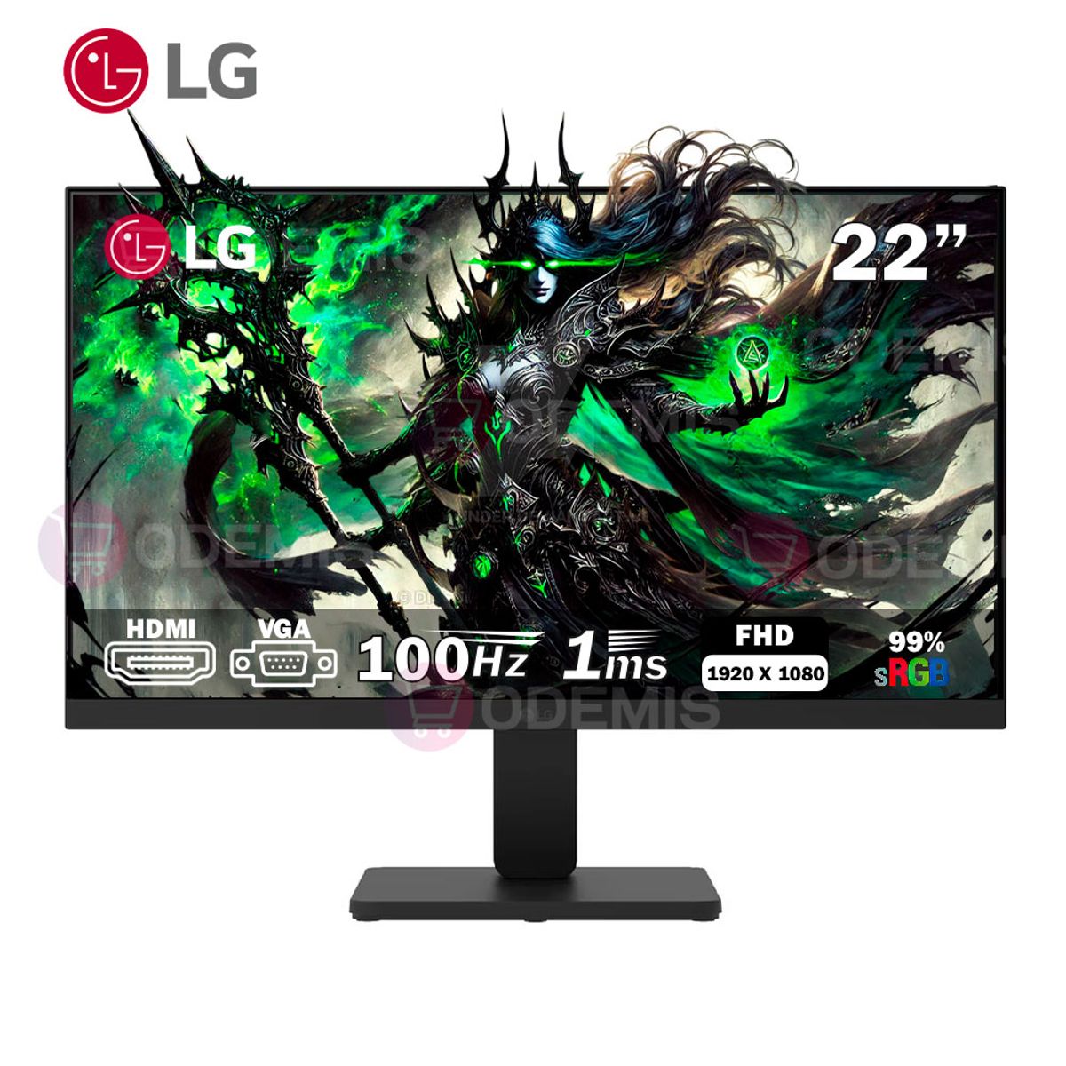 LG - MONITOR LG 22U401A-B, 21.5 VA, FHD, 100Hz, 5ms