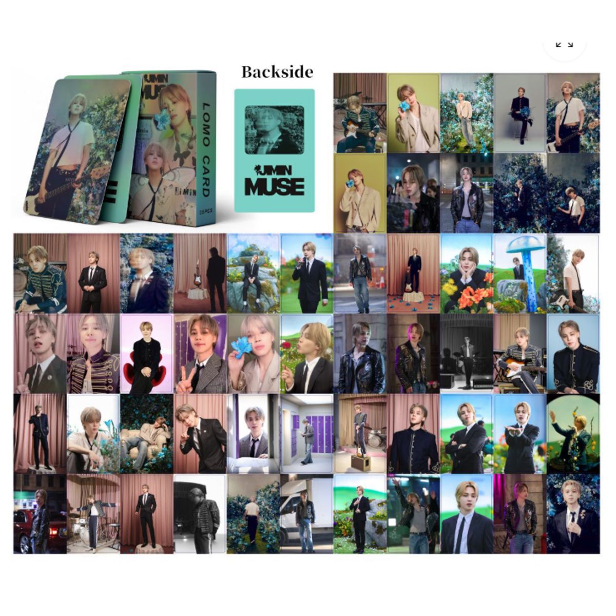 GENERICO - Lomo Cards Jimin “MUSE”  Set de Tarjetas Coleccionables K-Pop