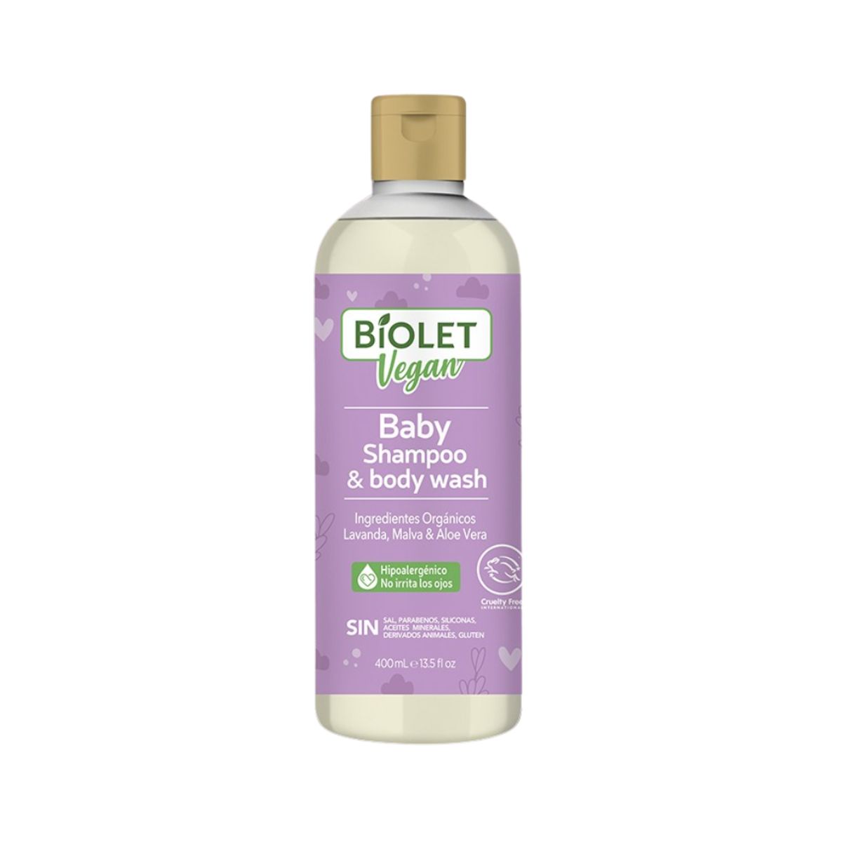 GENERICO - Shampoo para Bebé Biolet Vegan de Lavanda 400 ml