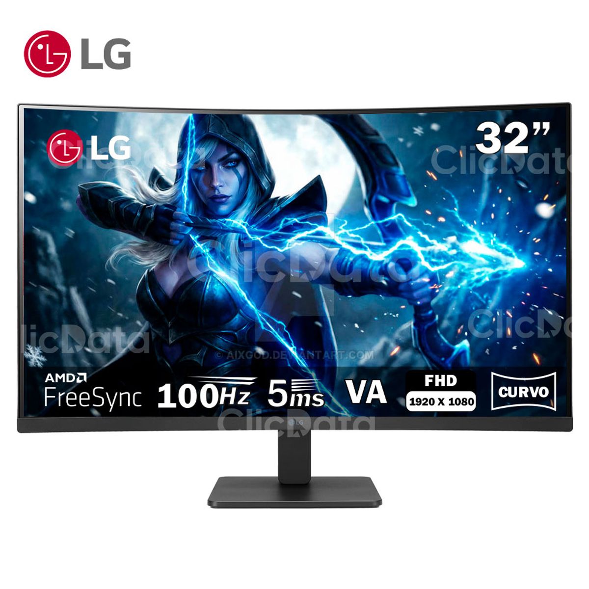 LG - MONITOR LG 32MR50C-B CURVO 315 FHD 100HZ HDMIx2 32MR50C-B