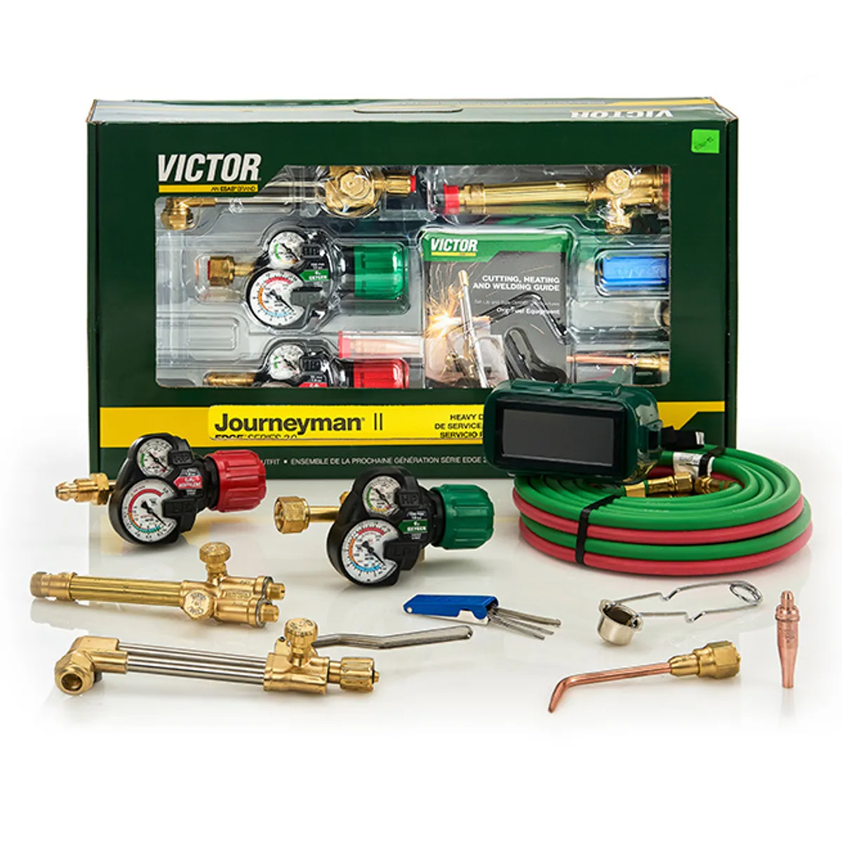 VICTOR - Kit Oxicorte Equipo de Soldadura y Corte Industrial Victor Journeyman II + Accesorios