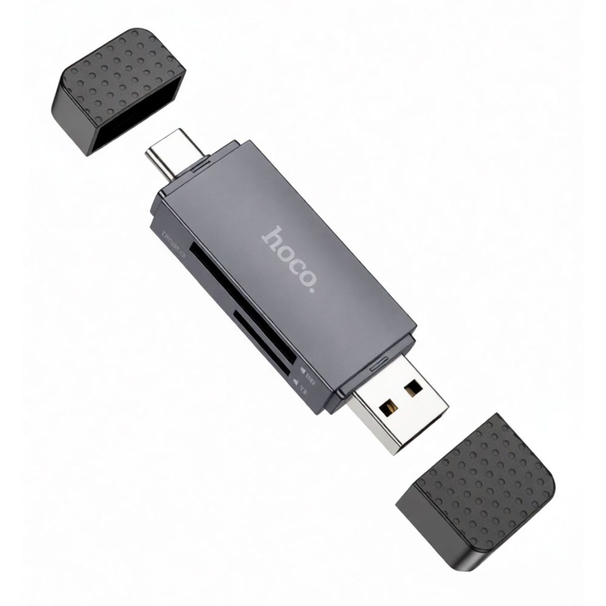 HOCO - Lector De Memoria 2 En 1 Tipo C / Usb2.0 Up 2tb Hoco Hb45