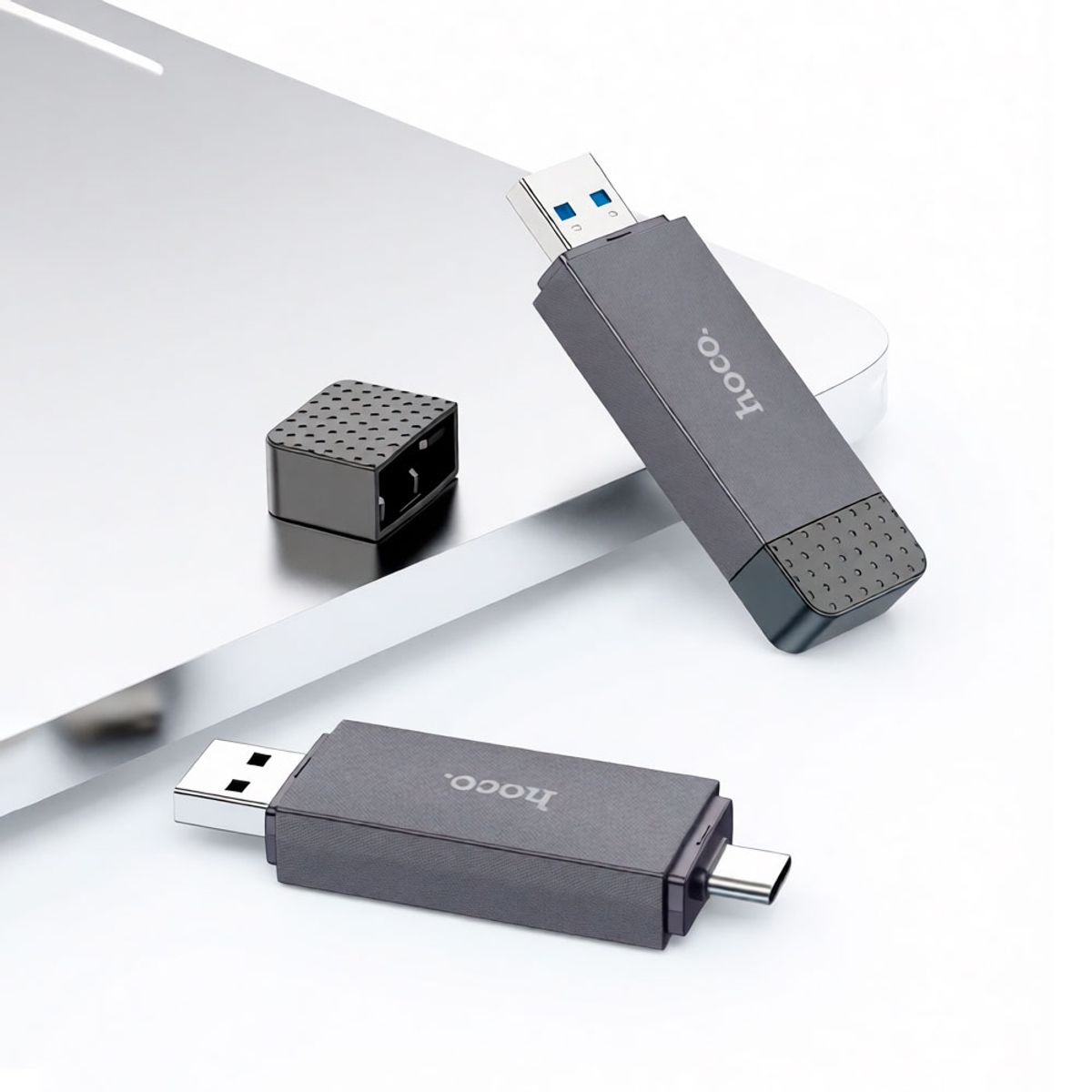 HOCO - Lector De Memoria 2 En 1 Tipo C / Usb2.0 Up 2tb Hoco Hb45