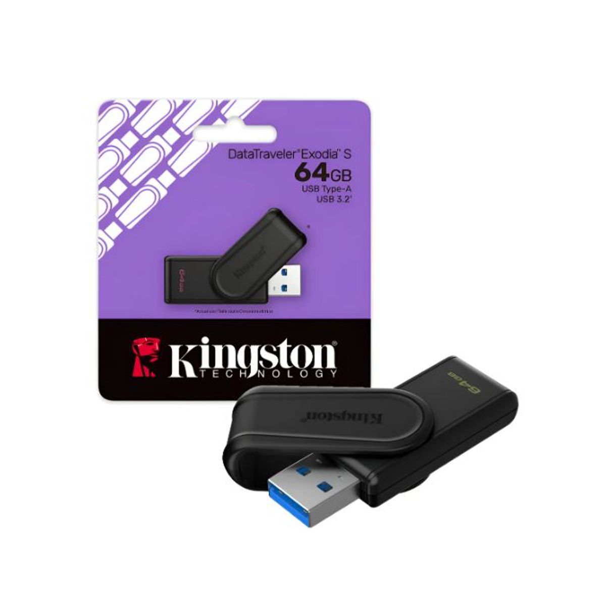 KINGSTON - Memoria Usb Kingston 64gb 3.2 Exodia