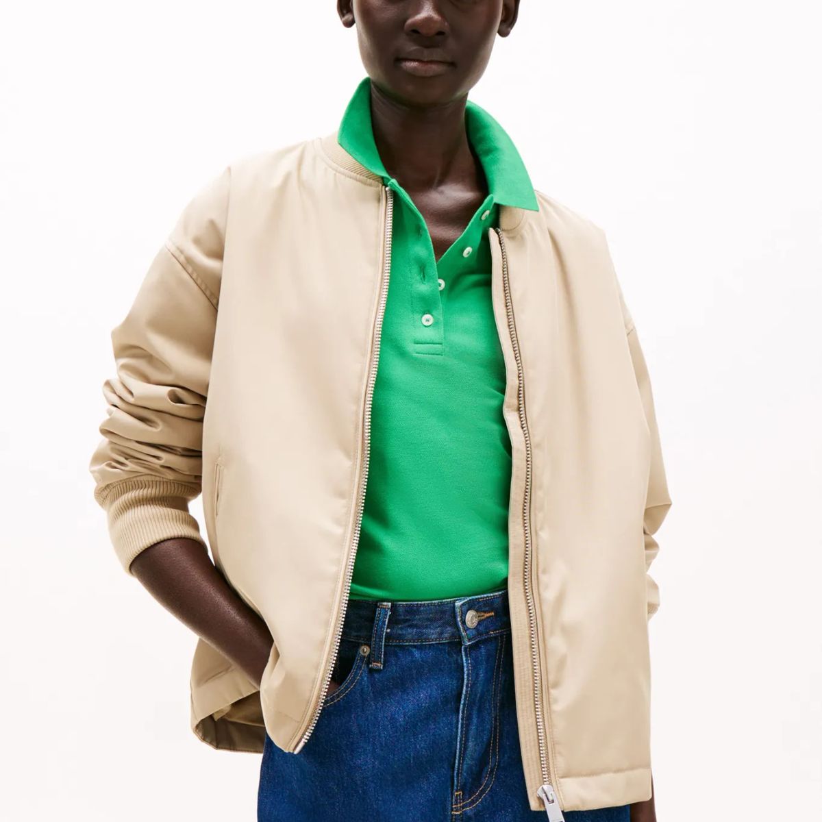 TOMMY HILFIGER - CASACA CASUAL NYLON BOMBER JACKET TH