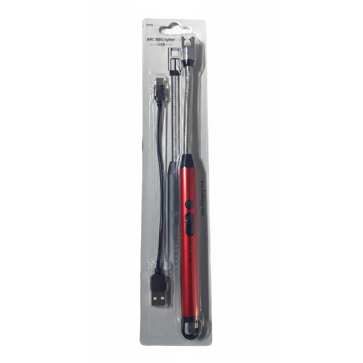 GENERICO - Encendedor Eléctrico Recargable Puerto USB Color Rojo