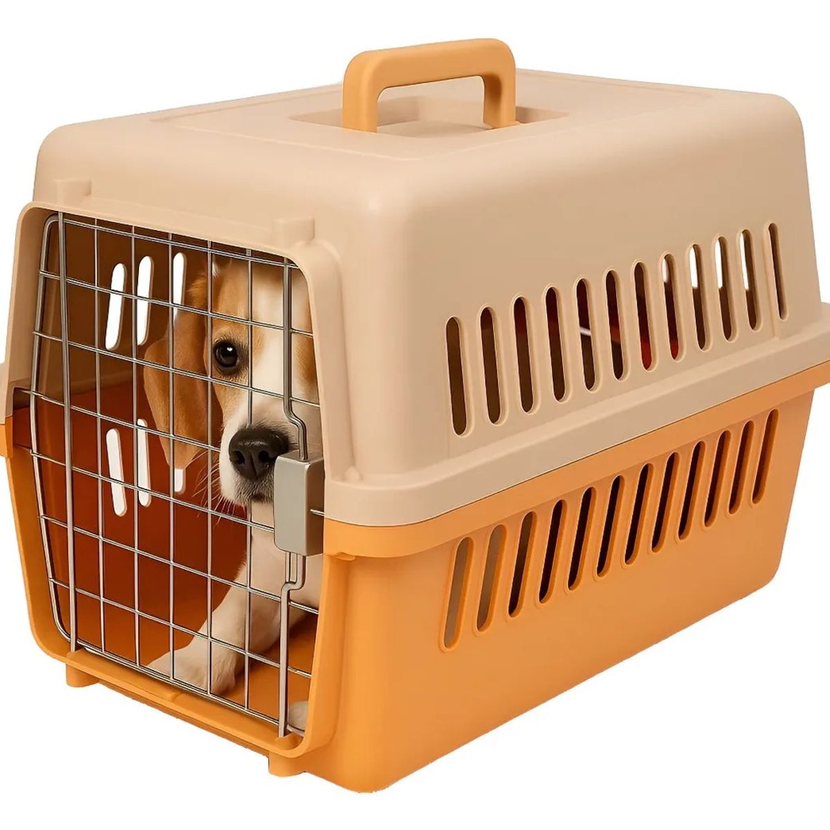 GENERICO - KENNEL PARA MASCOTAS L50 - NARANJA