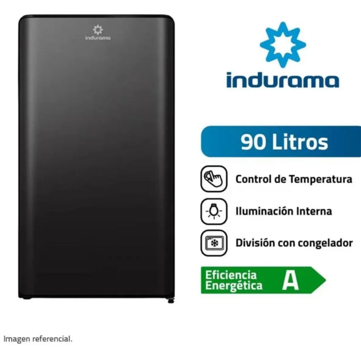INDURAMA - Frigobar Indurama 90L RI-109N negro