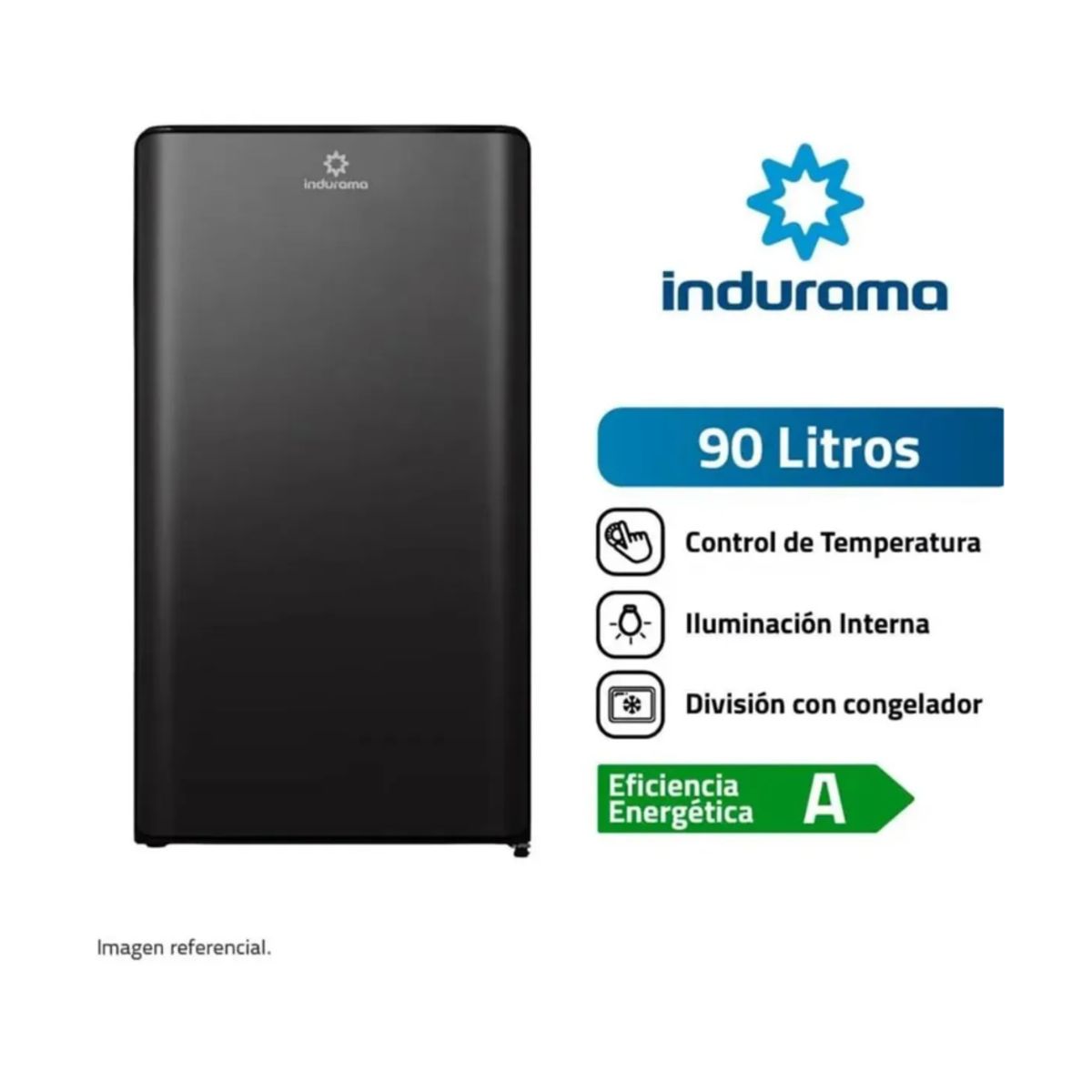 INDURAMA - Frigobar Indurama 90L RI-109N negro
