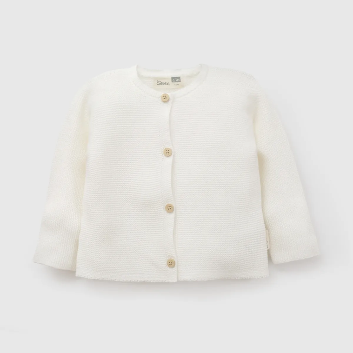 COLLOKY - Chompa Casual New Born Unisex Blanco