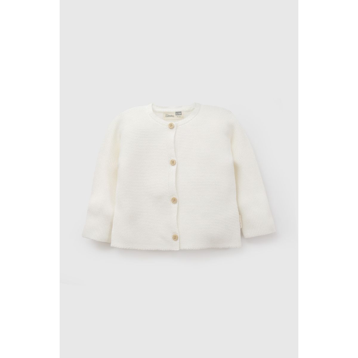 COLLOKY - Chompa Casual New Born Unisex Blanco