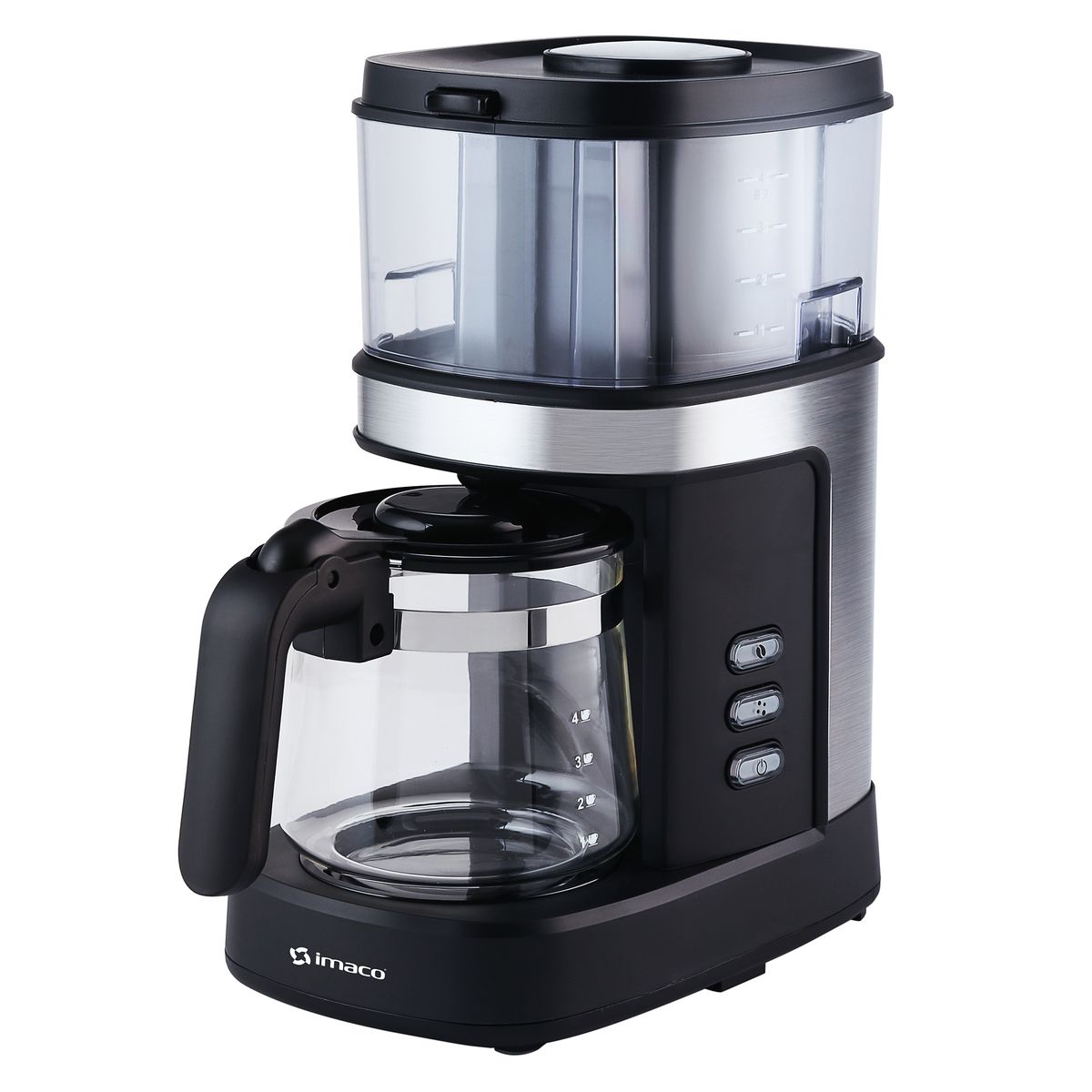 IMACO - Cafetera Moledora de Café para 4 Tazas ICMG4070 Imaco