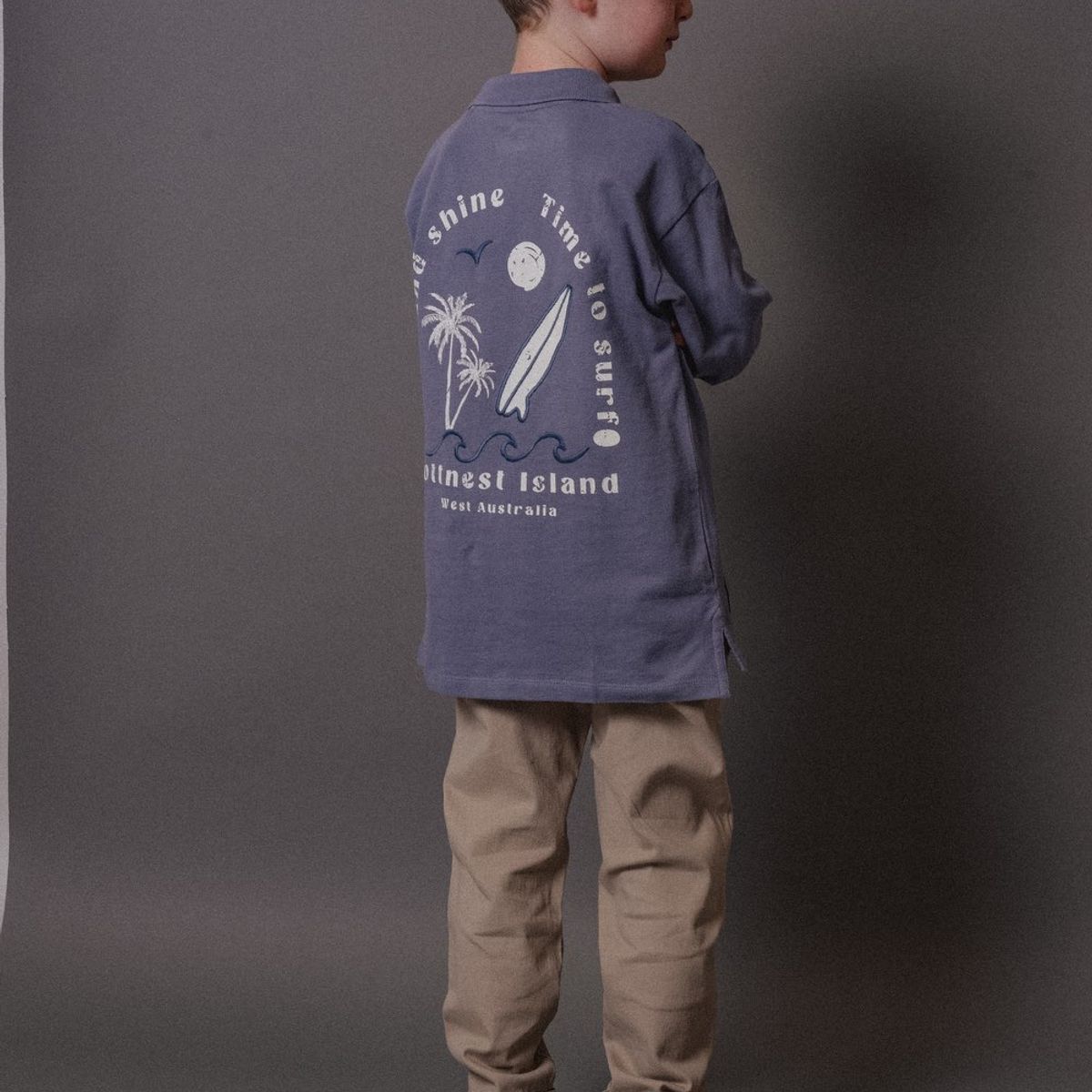 COLLOKY - Polo Casual Kid Niño Celeste