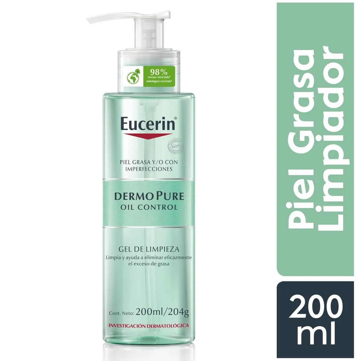 EUCERIN - EUCERIN Dermopure Gel limpiador 200ml