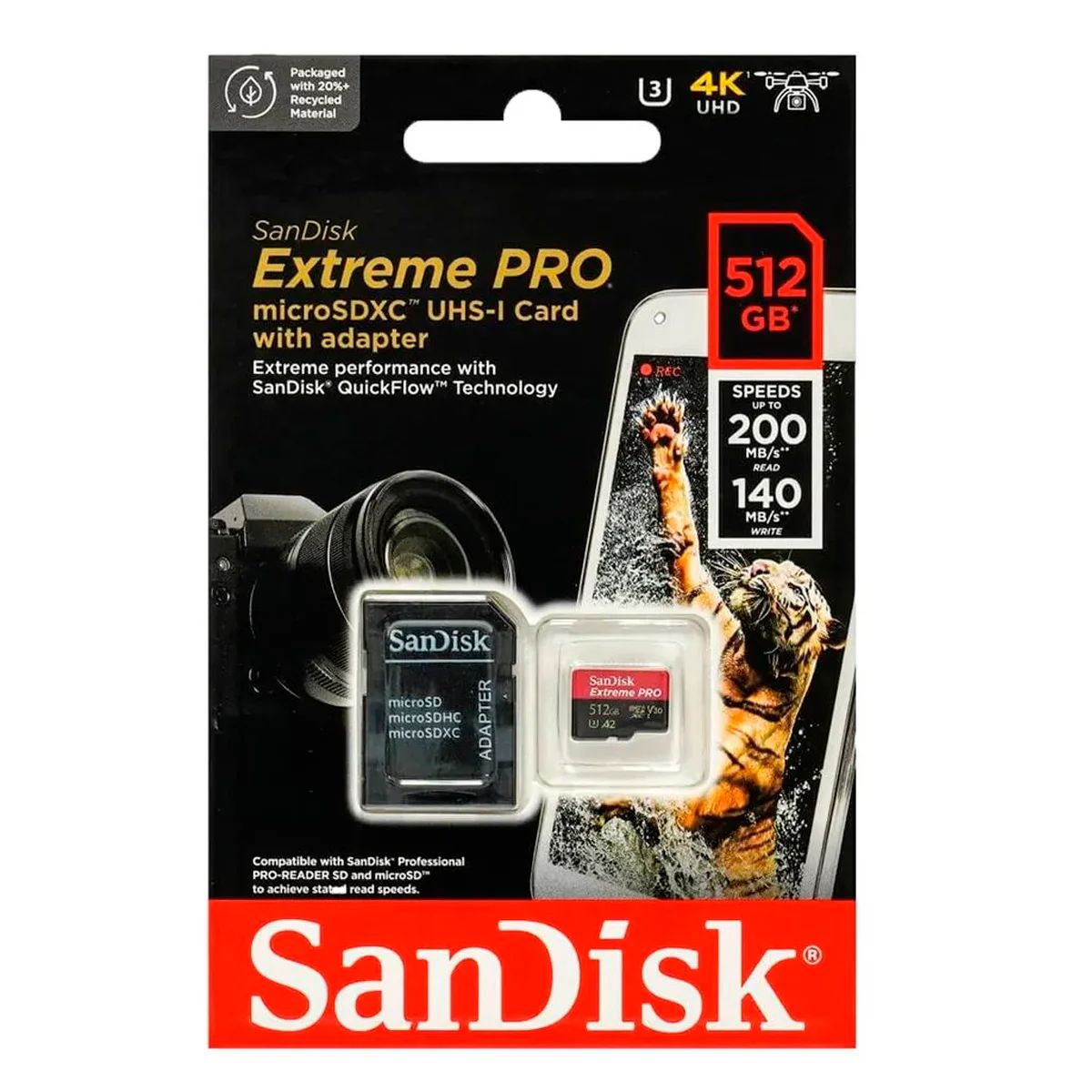 SANDISK - Microsd Sandisk Extreme Pro 512gb Original 4k