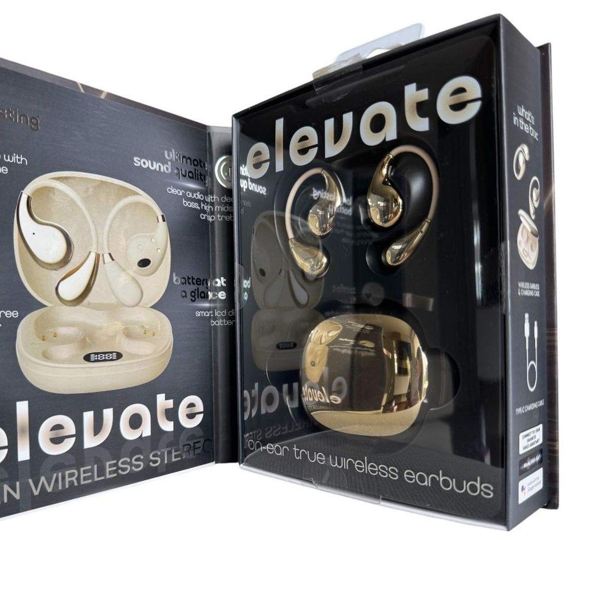 GENERICO - AUDÍFONOS BLUETOOTH ELEVATE OPEN DORADOS