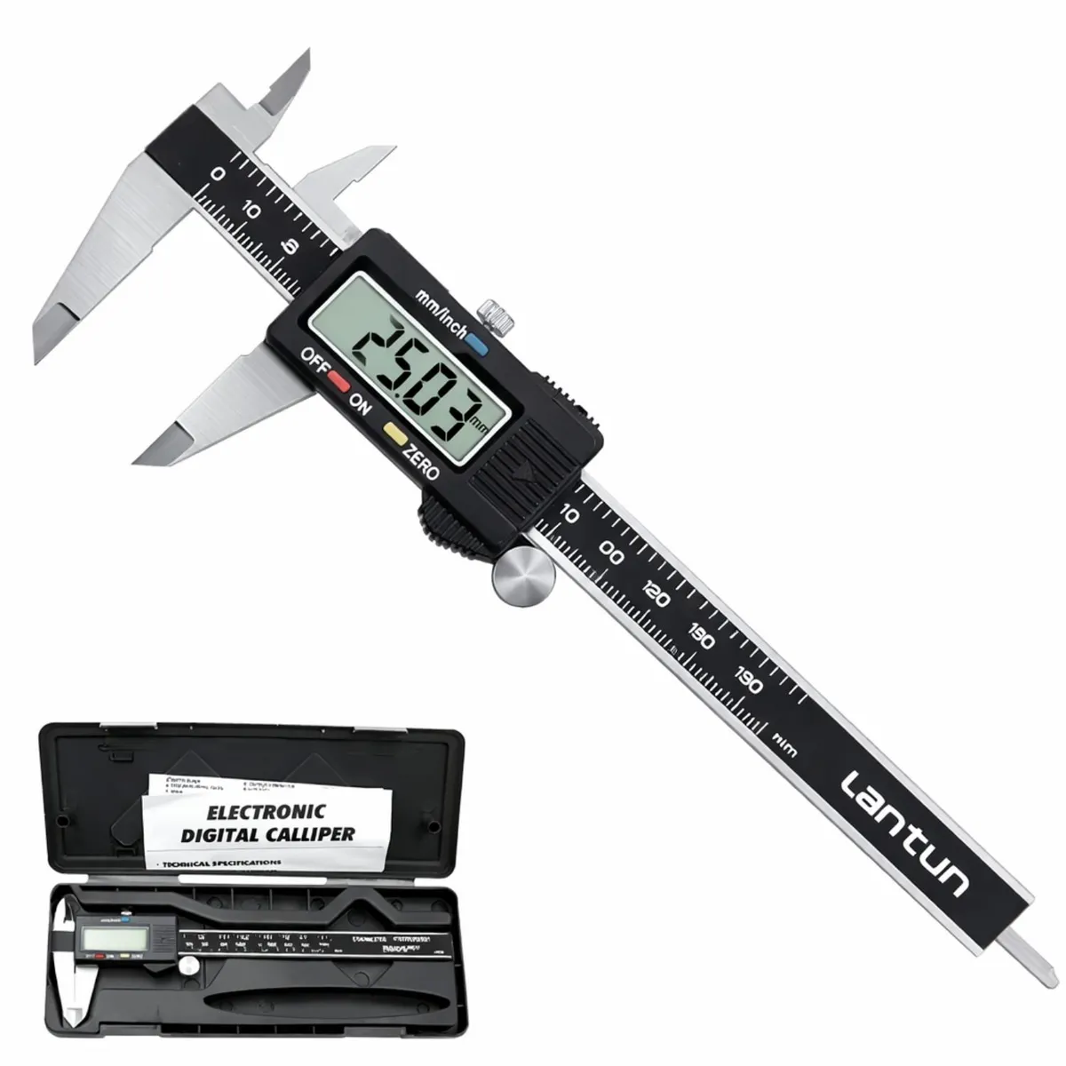 OEM - Calibrador Digital Vernier 150mm Pie De Rey Profesional Para Mecánica Y Carpintería