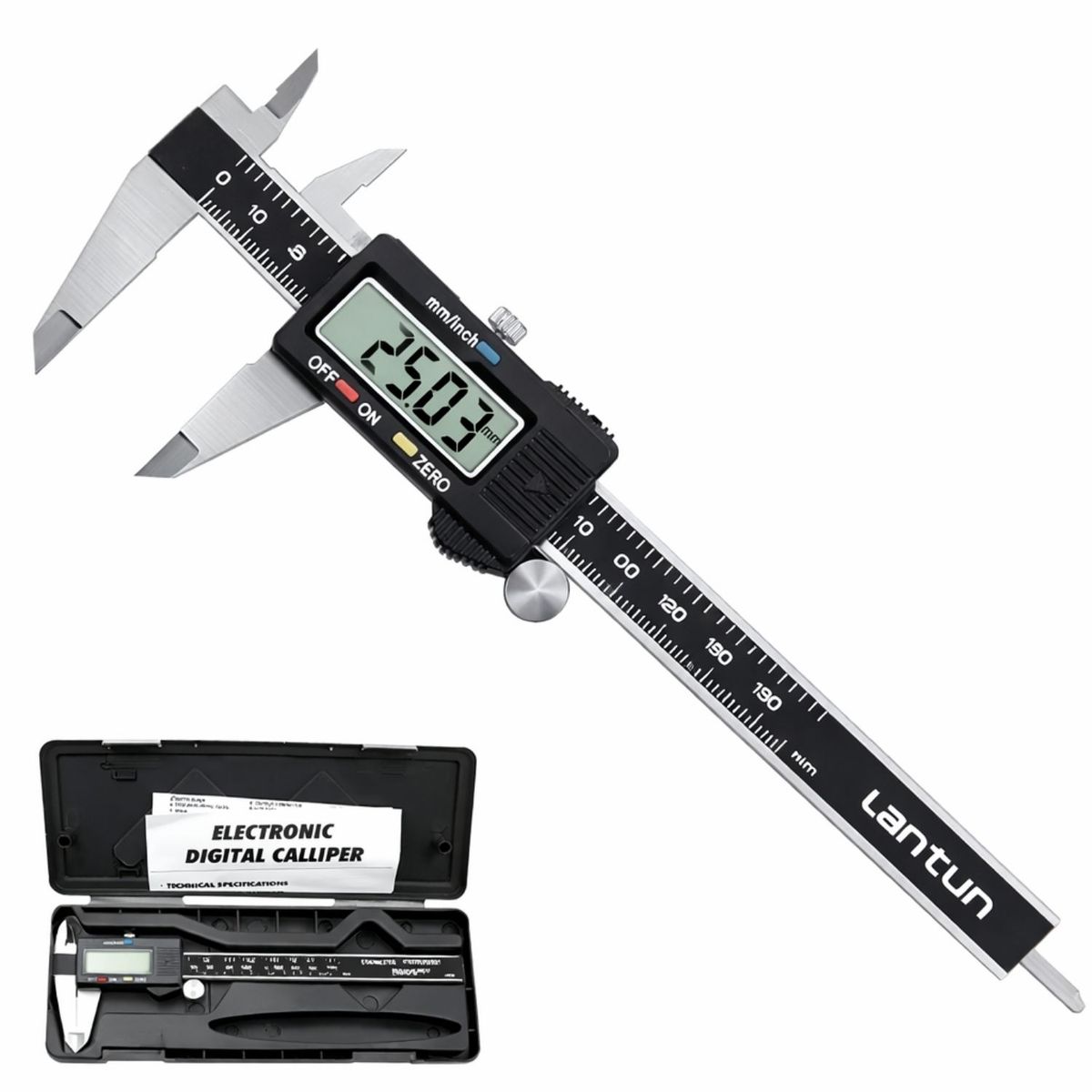 OEM - Calibrador Digital Vernier 150mm Pie De Rey Profesional Para Mecánica Y Carpintería