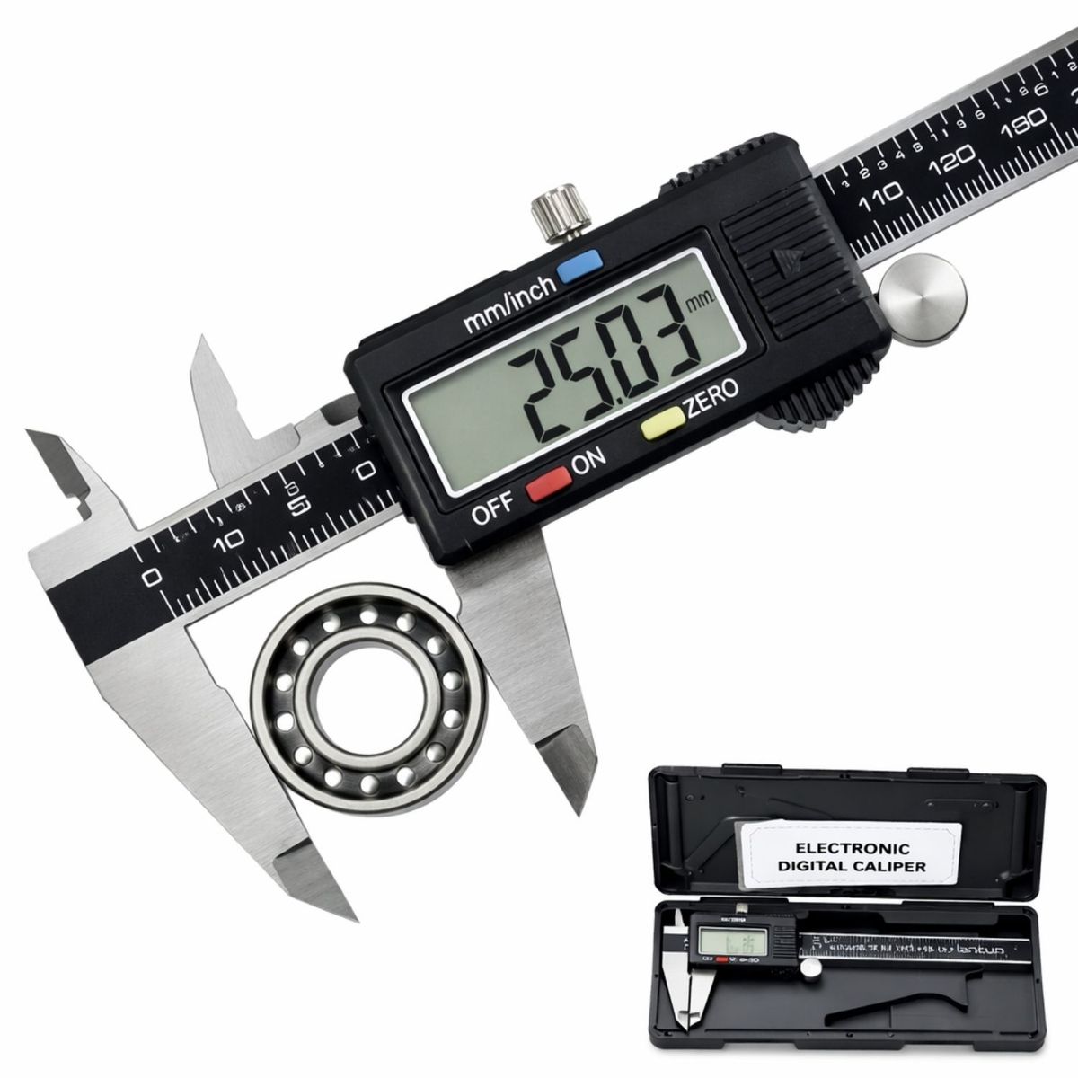 OEM - Calibrador Digital Vernier 150mm Pie De Rey Profesional Para Mecánica Y Carpintería