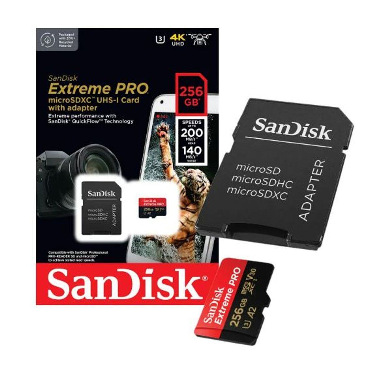 SANDISK - Microsd Sandisk Extreme Pro 256gb 4k Original